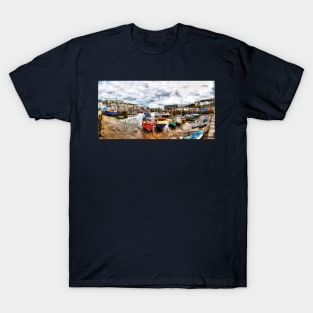 Mevagissey Harbor Fishing Boats T-Shirt